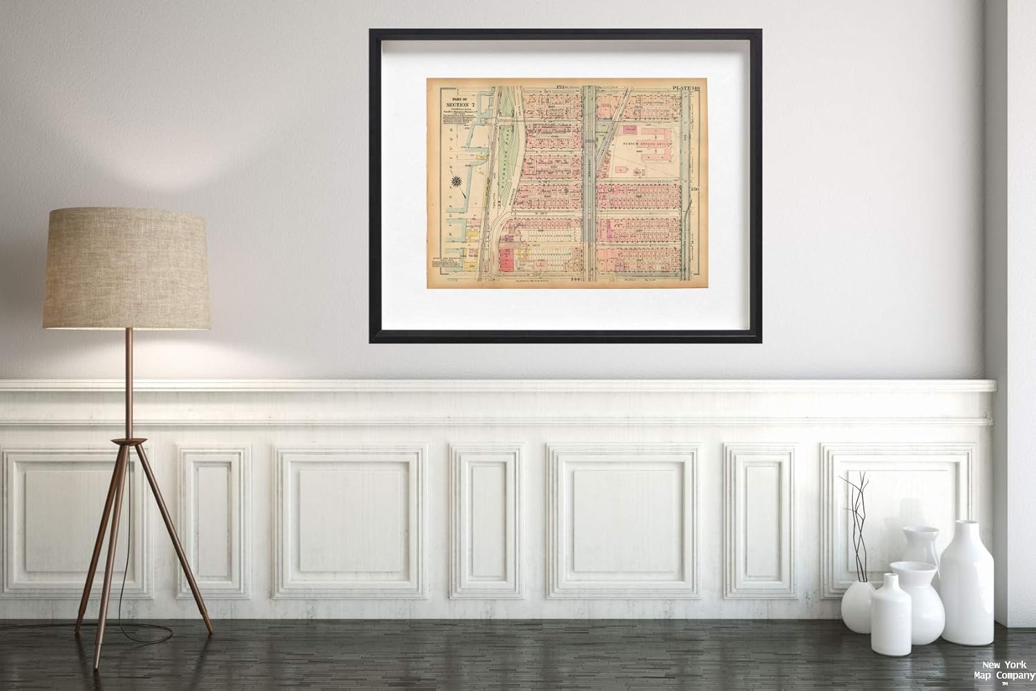 Amazon Com Map Land Book Of The Borough Of Manhattan City Of Ny