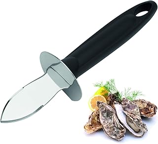 Westmark Austernbrecher/-messer, Beidseitig geschliffene und geschmiedete Klinge, Gesamtlänge: 19,7 cm, Rostfreier Edelstahl/Kunststoff, Schwarz/Silber, 66152270