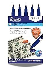 Dri Mark 5 Pack Counterfeit Bill Detector Marker