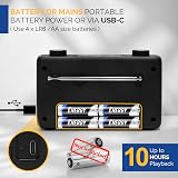 Roberts PLAY11 Digital Portable Radio DAB DAB+ FM Black view 7