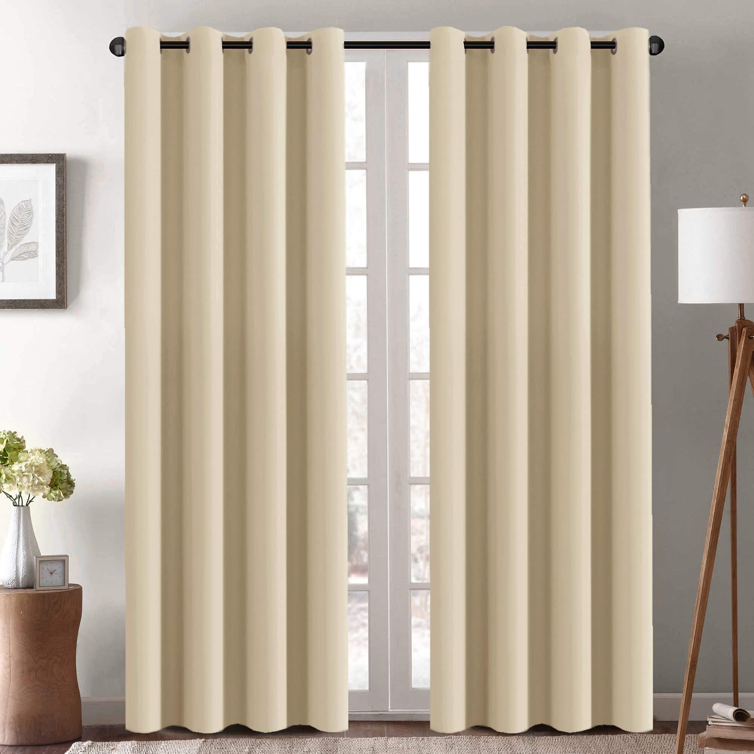 Amazon.com: H.VERSAILTEX Solid Thermal Insulated Blackout Curtains for