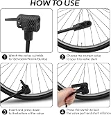Jsdoin Bike Pump Floor Pump with Dual Presta Schrader Valves 160 psi Gauge view 7