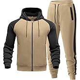 Riskrole Men's Tracksuit 2 Pieces Set Zip Up Hoodie Sweatsuits Athletic Jogging Suit Set Casual Outfit with Pockets