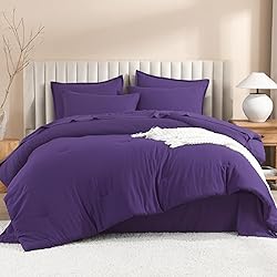 Litanika Comforter King Size Set Purple - 7 Pieces
