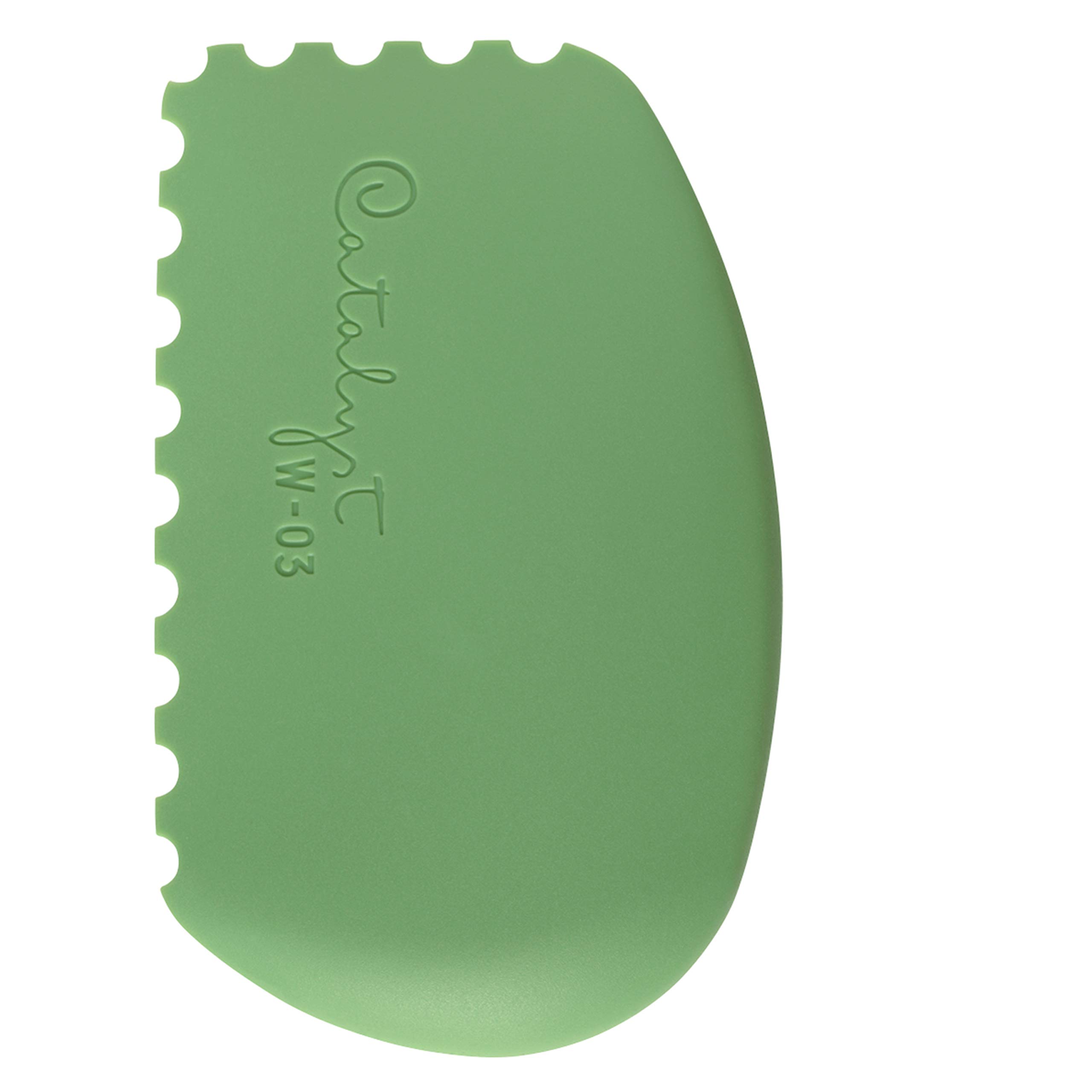 Princeton Catalyst Tool, Synthetic Green Wedge No. 3, Texture Art, Acrylic Paint, for Professionals & Students