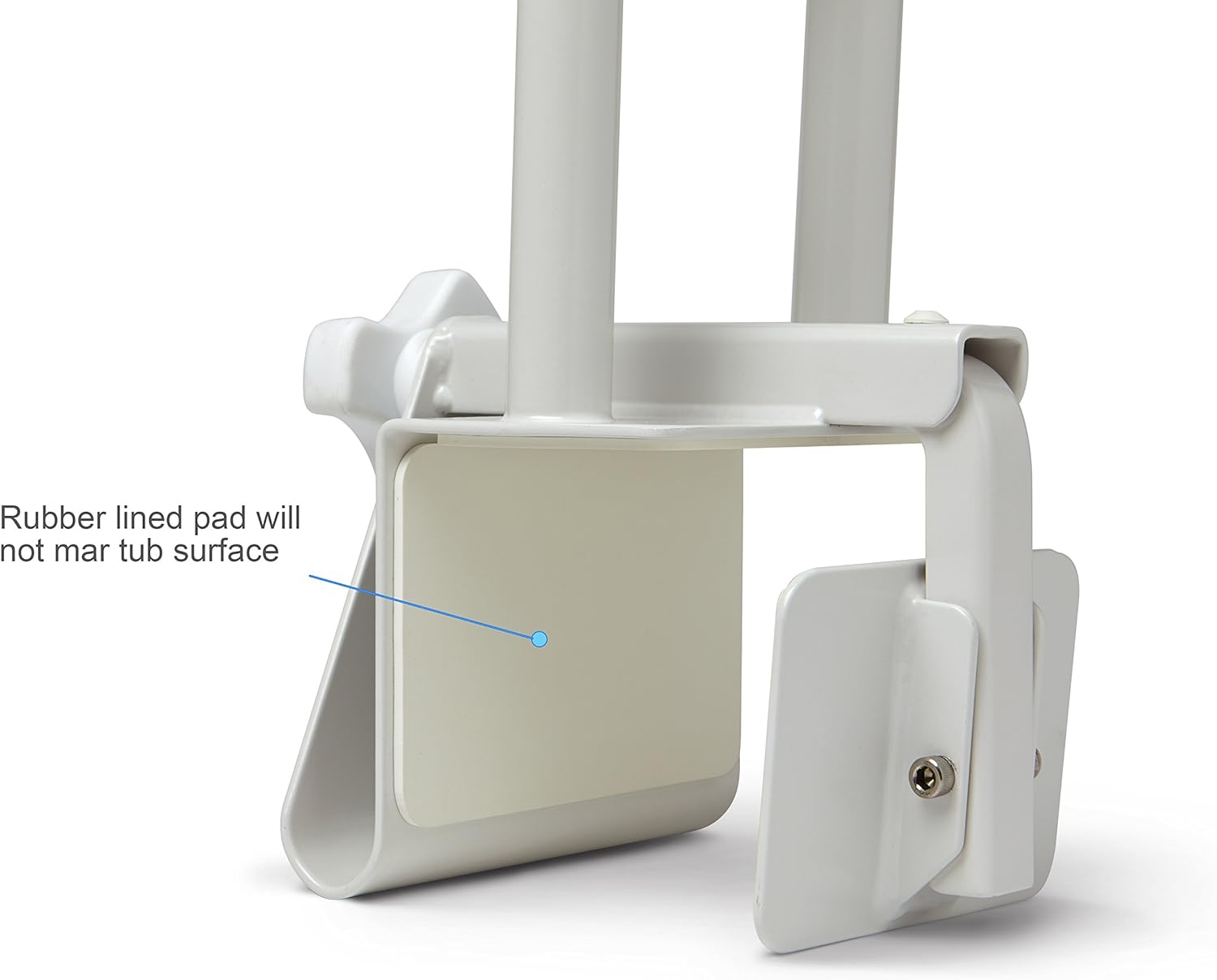 Medline Bathtub Safety Grab Bar, Handle Clamps on to Side of Bathtub Shower, Medical Tub Rail for Bathrooms is Great Elderly or After Surgery: Health & Personal Care