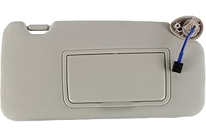 PEVAST PEVEST Sun Visor with Lights&Mirror LH Driver Side-Platinum Gray Interior for Honda HR-V EX-L/EX/LX/Sport 2016-2022 | Replaces OE:83230-T7W-A12ZA, 83280-T7W-A11ZA (Honda HRV 16-22 Platinum Gray Right)