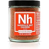Spiceology – Nashville Hot Chicken Seasoning – Bold & Spicy Chicken Rub with Cayenne, Smoked Paprika & Garlic – Nashville Hot Dry Rub for Wings, BBQ & More – 5.3 oz