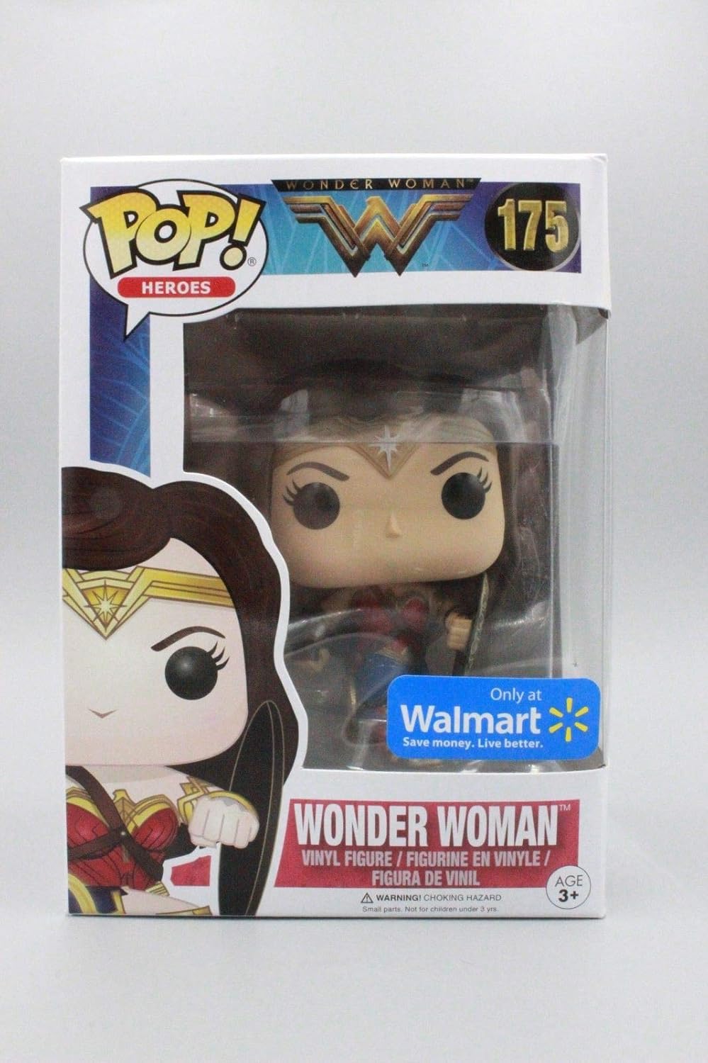 Amazon Com Wonder Woman Walmart Exclusive Funko Pop Heroes X Wonder Woman Vinyl Figure Toys Games