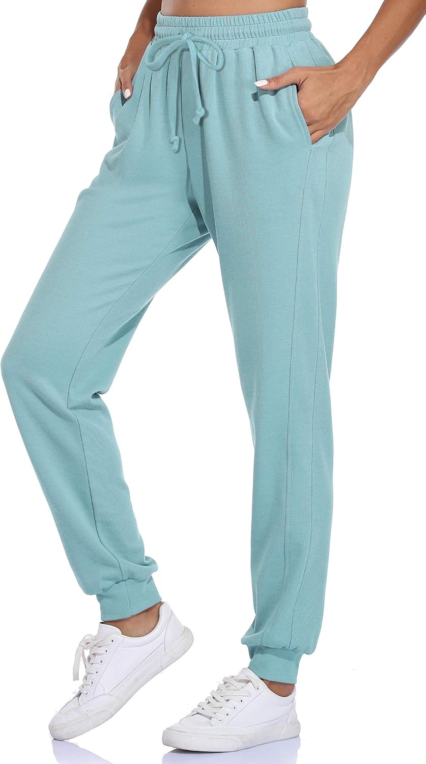 Fulbelle Women's Loose Workout Running Sweatpants Yoga Track Pants with Pockets: Clothing