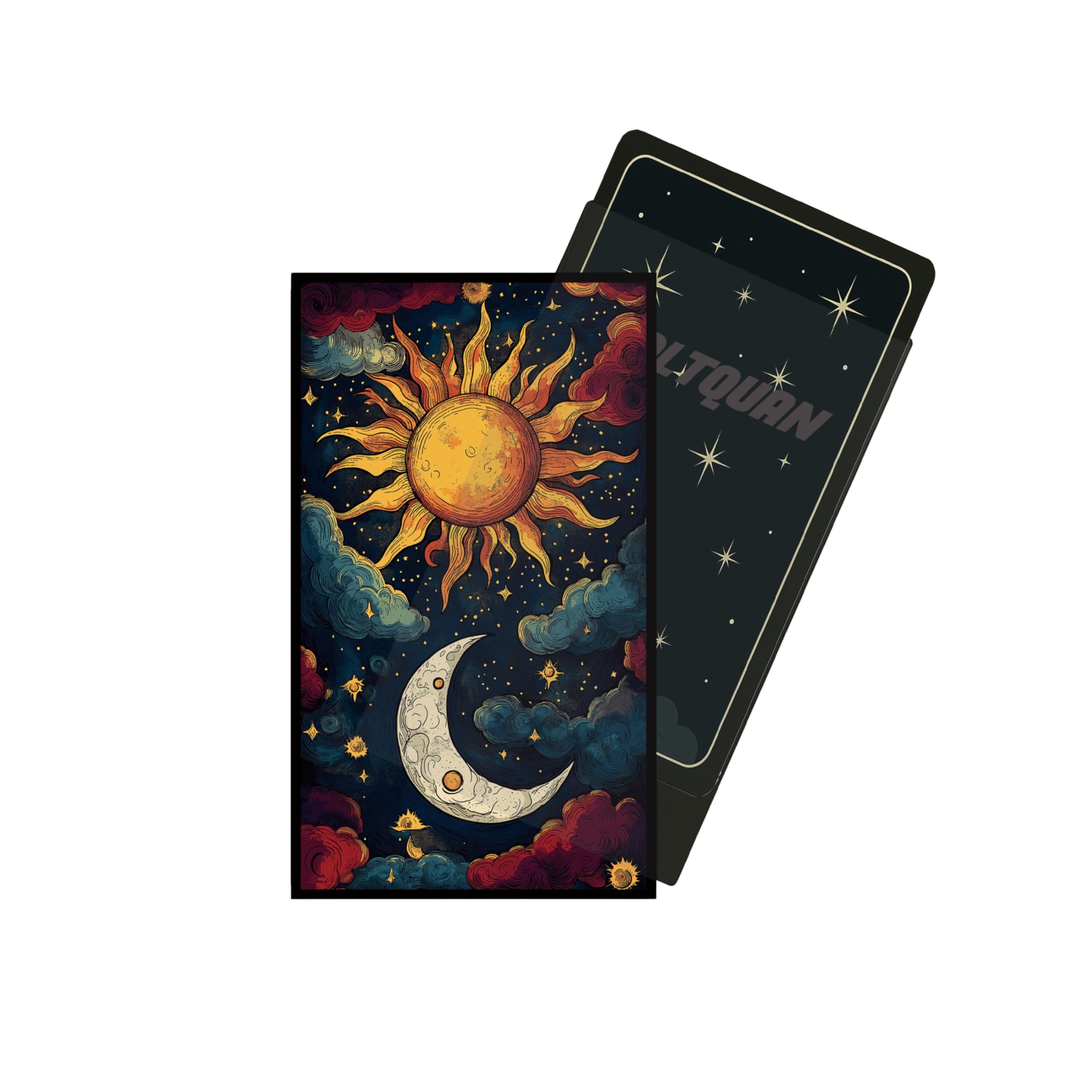Smooth Matte Finish Tarot Card Sleeves 100CT - 72x122mm Precision Fit for Tarot Cards and Collectible Card Protection