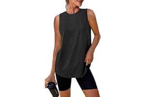 Workout Tank Tops Lightweight Sleeveless Shirts for Women Loose Fit Tops for Athletic Running Tennis Yoga