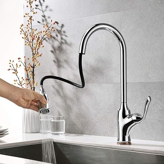 con Grifo De La Cocina Tirar hacia Abajo Pulverizador Comercial De Alta