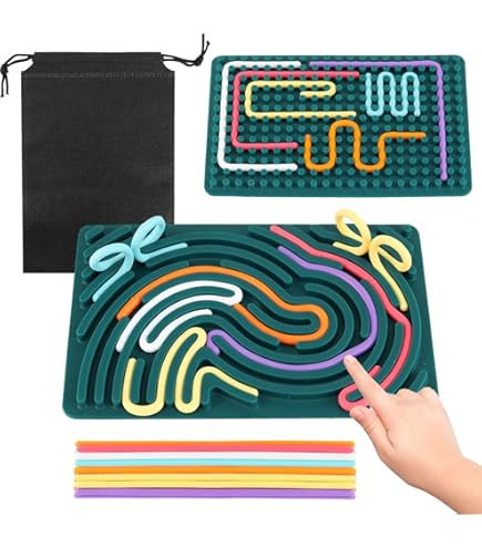 Planche D'activité Sensorielle, Jouet Apaisant En Silicone Pour Tdah Et Autisme, Jouet D'activité Anti-Stress Pour Enfants (Rouge Foncé