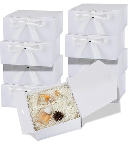6 Pack Magnetic Gift Boxes With Lids, 9.5x7x4 Inches For Birthday Wedding Groomsman And Bridesmaid Proposal Box Gray~14674202$nowa - View #13