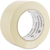 Universal 16048 Premium-Grade Filament Tape w/Natural Rubber Adhesive, 48mm x 54.8m, Clear