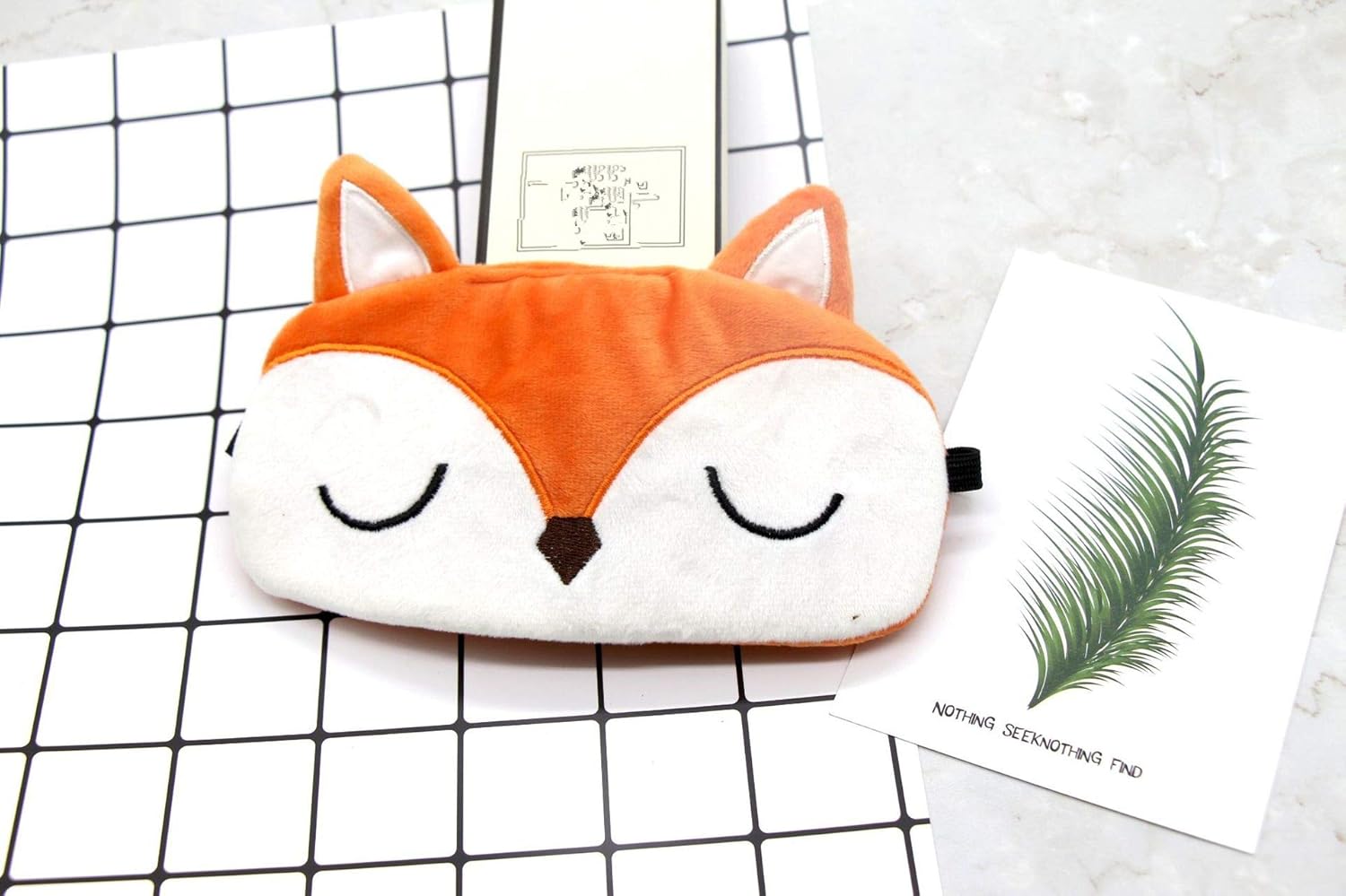 Cute Novelty Animal Orange Fox Puppy Funny Eye Mask for Sleeping for Kids Adult Eye Cover Sleep Mask Funny Eye Covers for Sleeping: Health & Personal Care