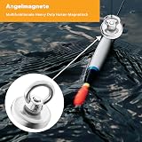 MIN CI 2 Pack Round Neodymium Magnets 32mm with Eye Bolts Heavy Duty 45kg view 4