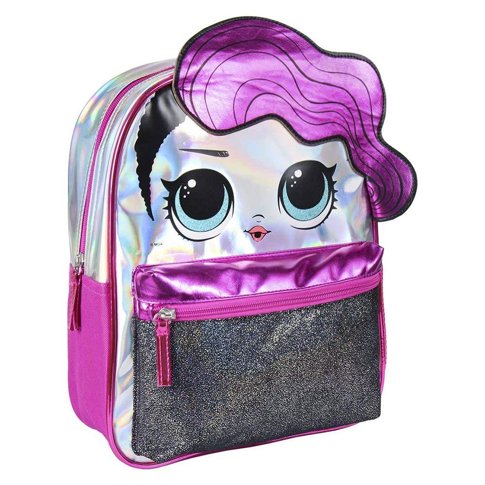 Cerdá Unisex Kids Mochila Infantil Personaje Brillante Lol Bright Character Children's Backpack Lol Not Applicable, Multi, 25.0 Xx 31.0 Xx 1.0 cm
