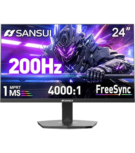 Amazon.com: SANSUI 180Hz 24 inch PC Monitor, Computer Monitor FHD