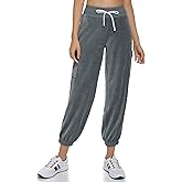 Tommy Hilfiger Womens Drawstring Waistband Velour Cargo Jogger