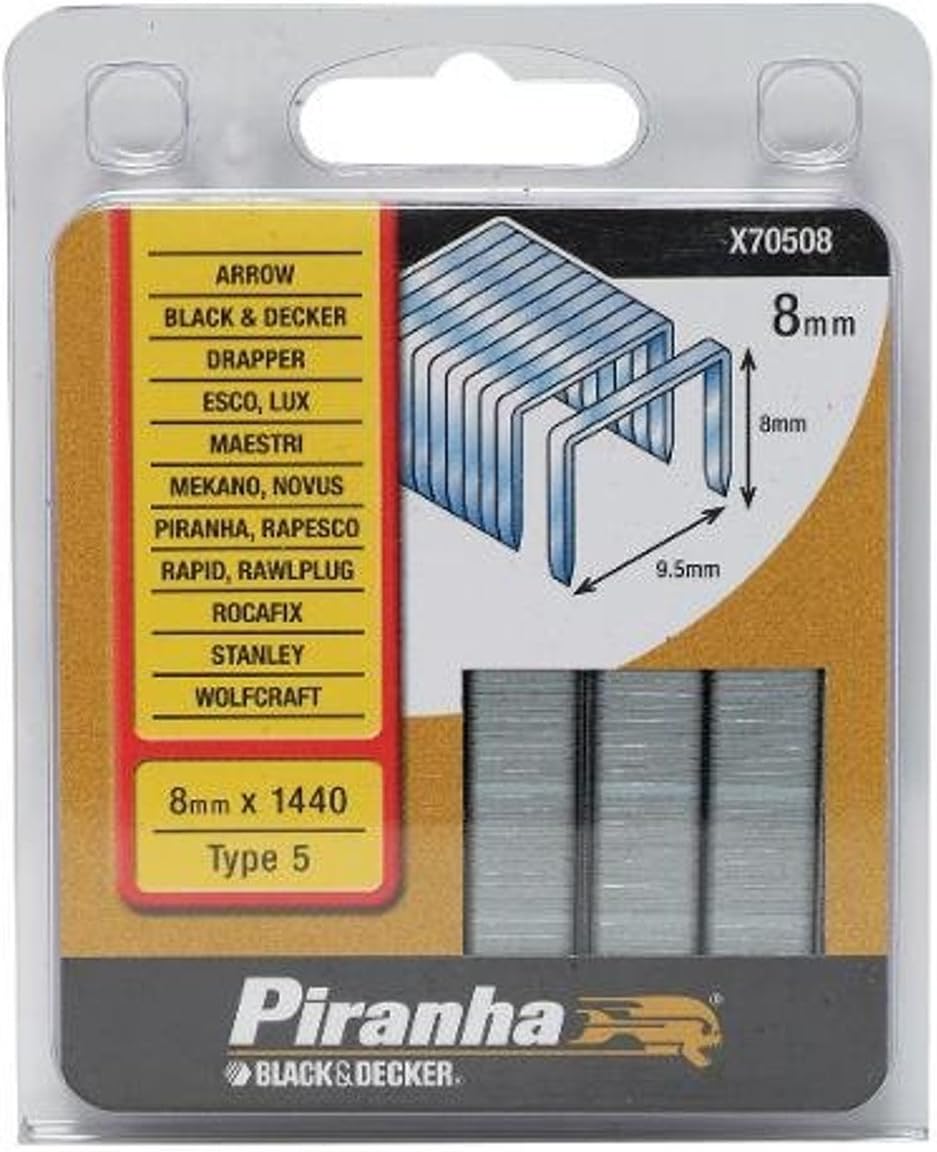 Piranha Black & Decker Nails and Staples for Staplers x70508 Amazon.co