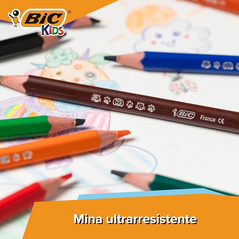 Evolution Lápices de colores - Colores surtidos, Pack de 12