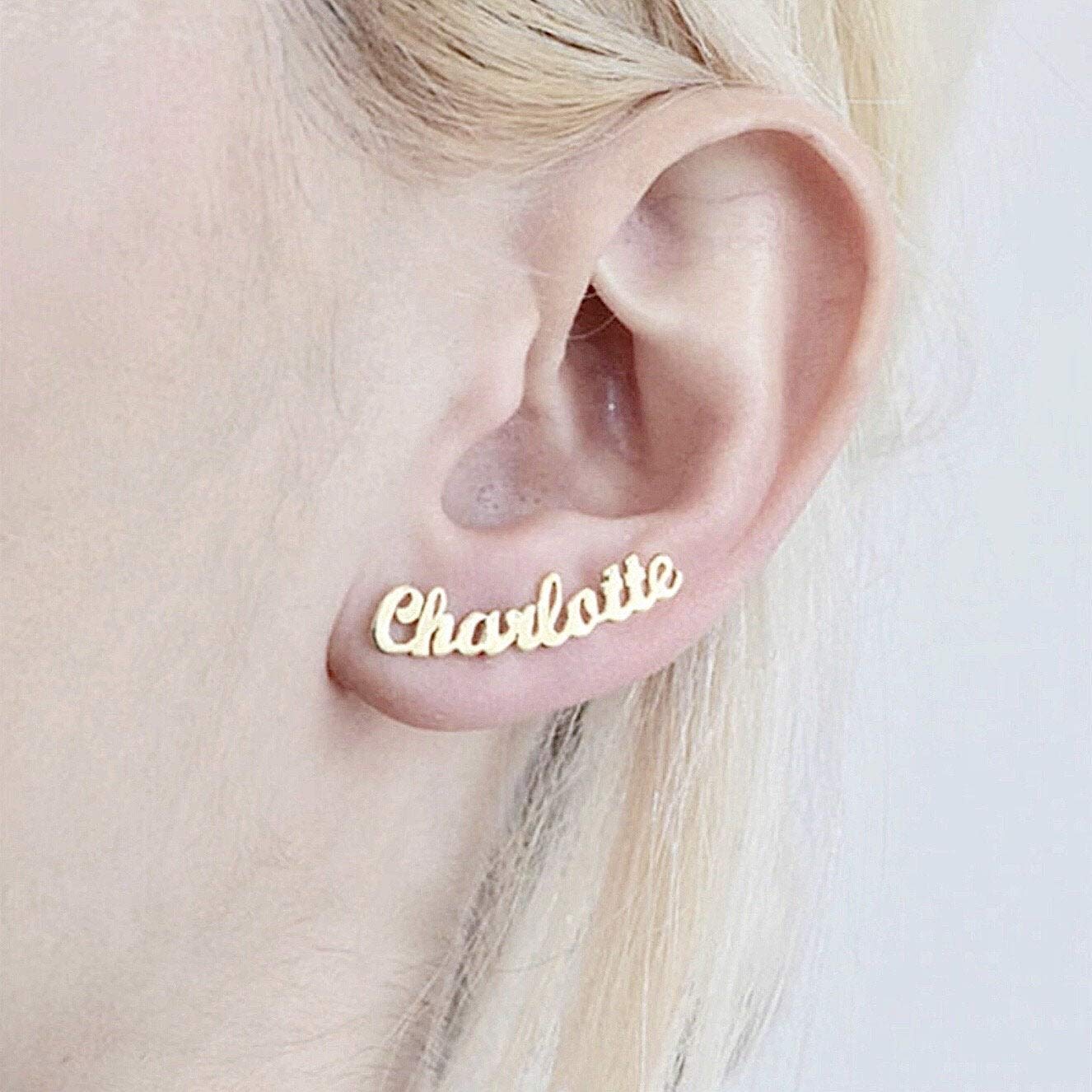 Amazon.com: Custom Name Earrings • Name 