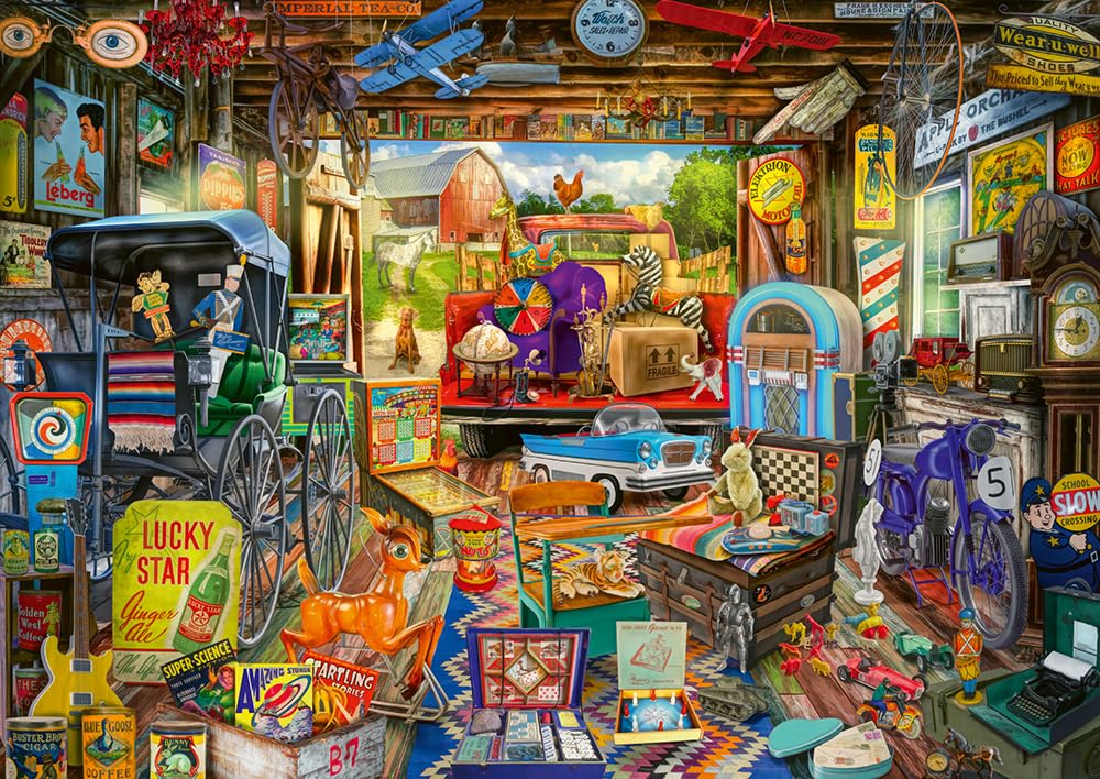 Schmidt | Garage Car Boot Sale - 500 Pieces | Adult Jigsaw Puzzle | Ages 12+