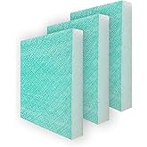 PRISTAIR 20"x20" 15g Fiberglass Paint Booth Filter for Spray Booth, 50-pack | 15g fiberglass media for spray booth exhaust; green side toward intake and white side toward outlet for quick installation.