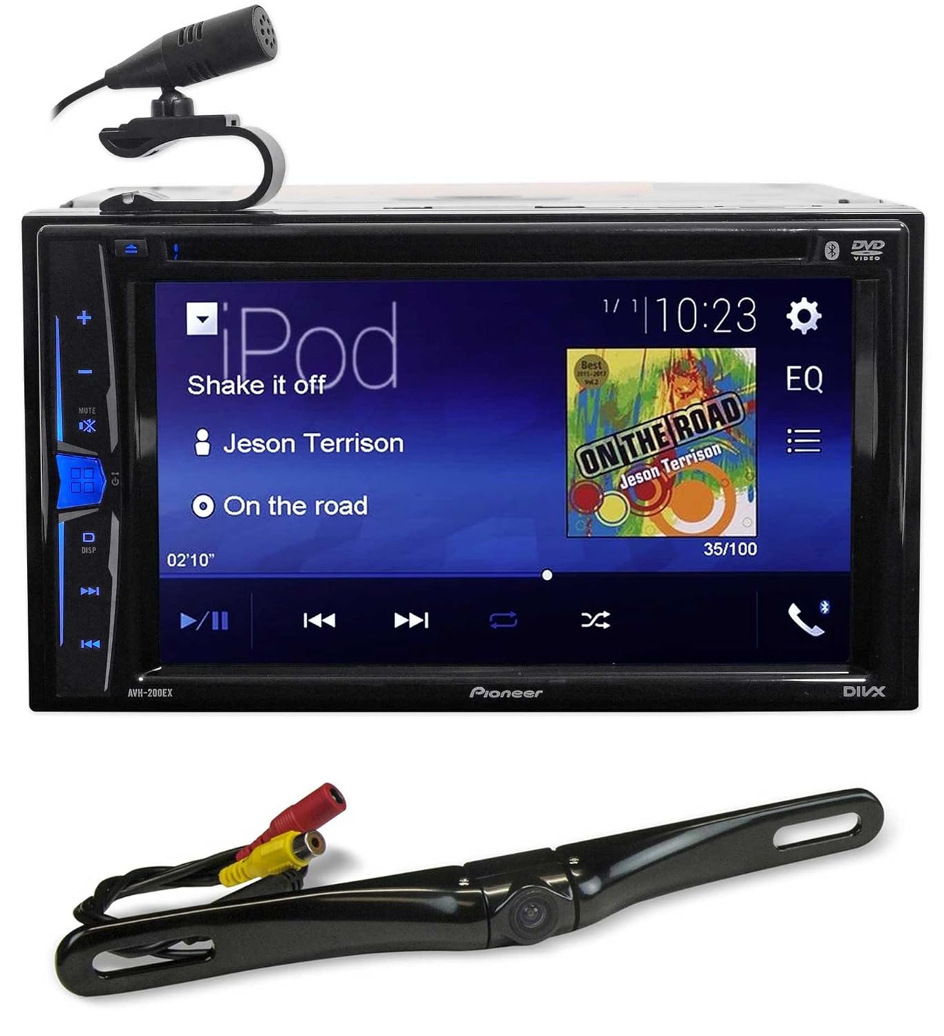 Pioneer AVH-200EX 6.2" In-Dash DVD Bluetooth Receiver iPhone/Android/USB+Camera