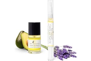 Bee Naturals Nail & Cuticle Oil Kit – Nourishing Nail Strengthener with Vitamin E, Olive & Avocado Oils – Lavender Lemon & Tea Tree Aromatherapy – Easy Pen Applicator for Healthy, Revitalized Nails