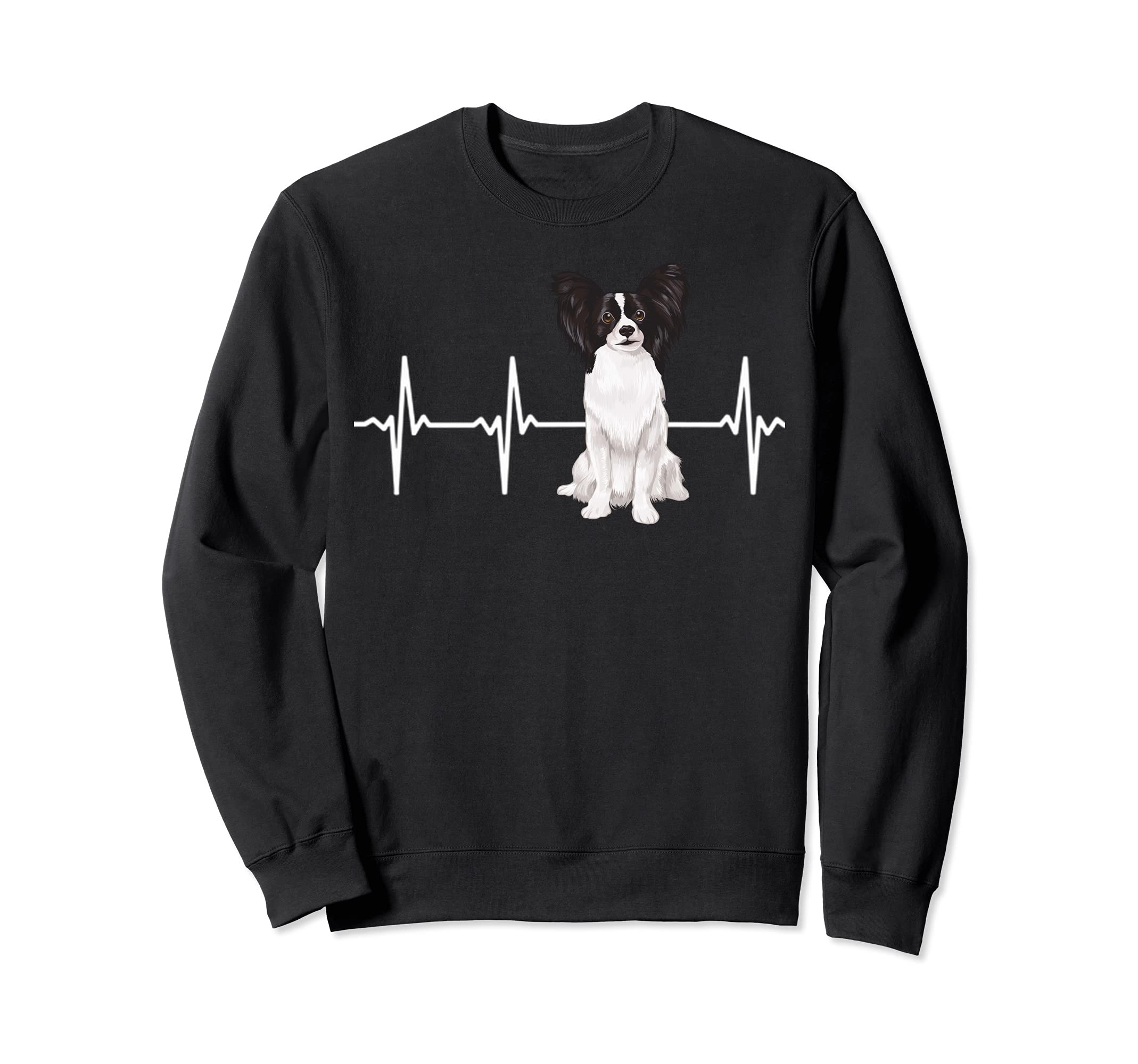 Papillon Heartbeat Dog Lover Sweatshirt