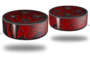 WRAPTORSKINZ Skin Wrap Decal Set 2 Pack for Amazon Echo Dot 2 - Spider Web (2nd Generation ONLY - Echo NOT Included)