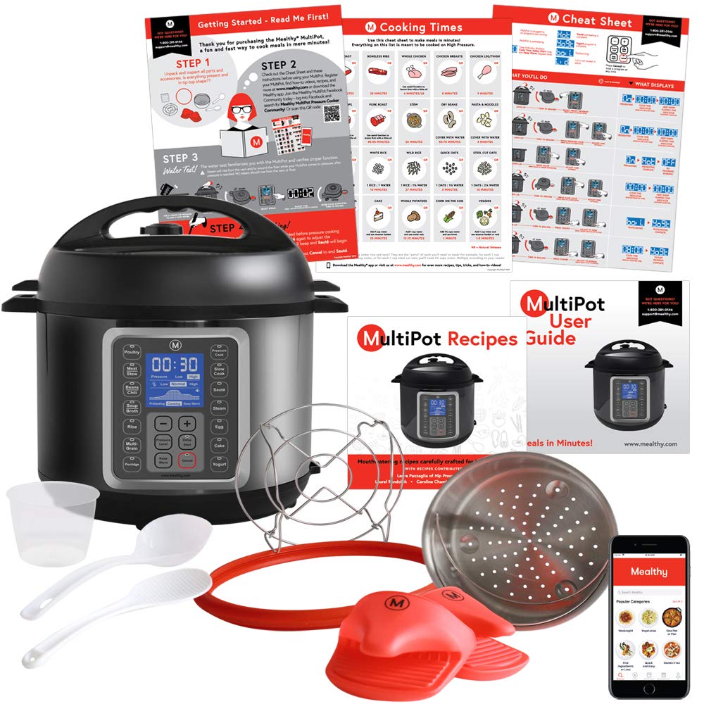 Mealthy MultiPot 9in1 Programmable Pressure Cooker 6 Quarts with
