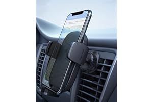 HHJ Phone Mount for Car [Super Stable & Easy] Upgraded Air Vent Clip Car Phone Holder Mount Fit for All Cell Phone with Thick Case Handsfree Car Mount for iPhone Cell Phone Automobile Cradles Universal