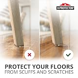 X-Protector 48 Pcs Chair Pads 25mm Felt Floor Protectors Beige view 3