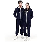 Uptickwear Adult Onesie Pajama for Men & Women | One Piece Hooded Jumpsuit, Ultra Soft Fleece | Loungewear, Sportwear