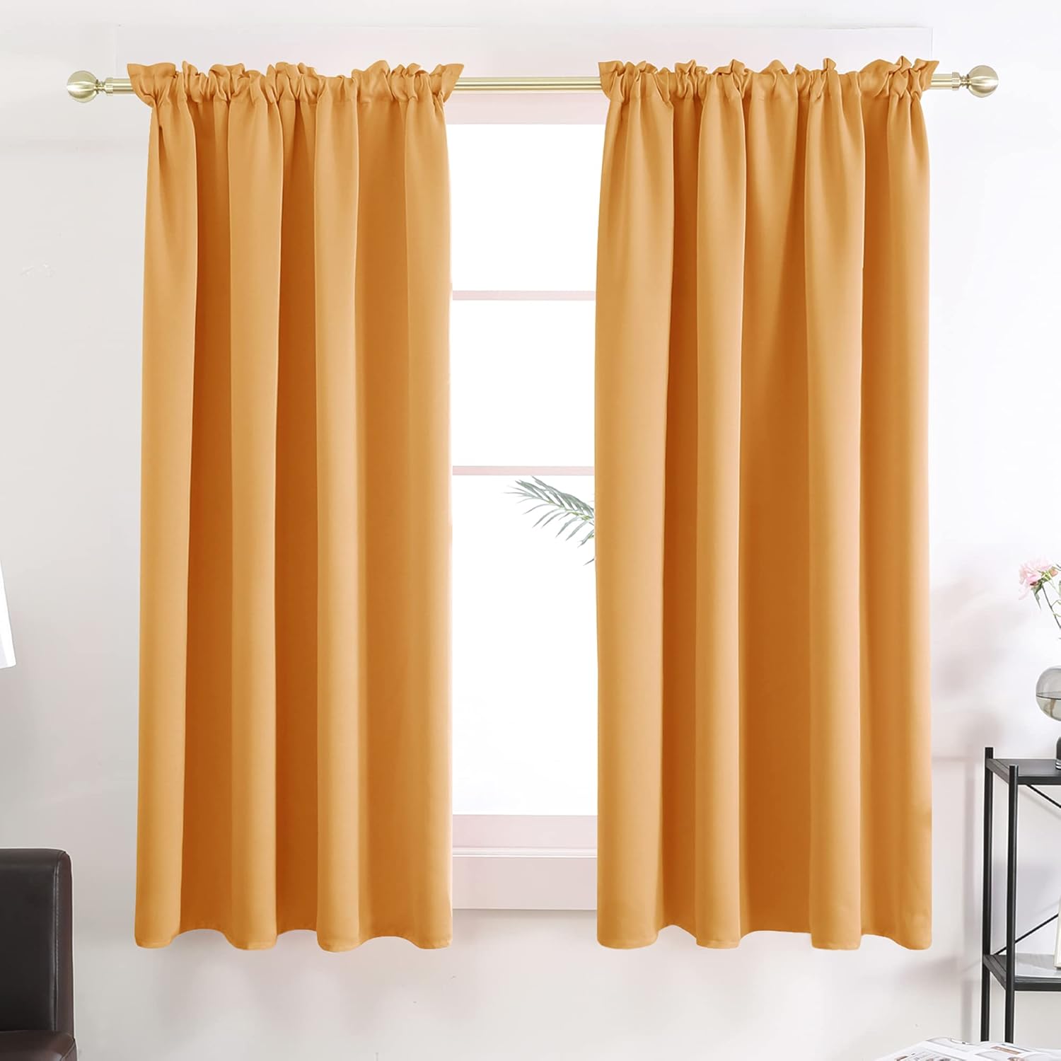 Deconovo Light Blocking Curtain Drapes 54 Inch Rod Pocket Small