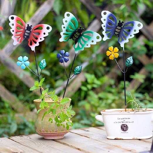 sungmor Multicolor antioxidante hierro estacas decorativas para ...