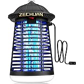 Bug Zapper Indoor Outdoor, Plug‑in Electric Mosquito Insect Killer Lantern | 4200V High Voltage with LED Light, Waterproof Fly Trap for Home, Patio, Backyard, Garden, Camping, Office