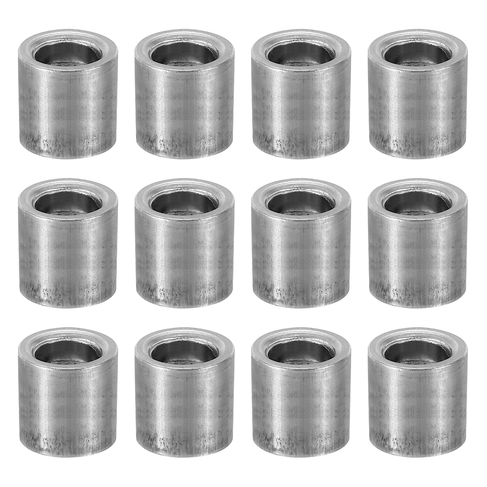 PATIKIL M6 Steel Spacers, 24 Pcs Metal Spacers Steel 6mm ID x 10mm OD x 10mm L Carbon Steel Spacer Screw Standoff Round for 1/4in or M6 Screw Bolts