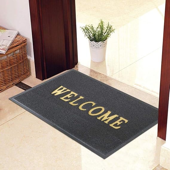 Buy Door Mat for Home Entrance Material Type PVC Colour