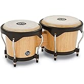 Latin Percussion LP601NY-AW LP City Wood Bongos - Natural 7-inch