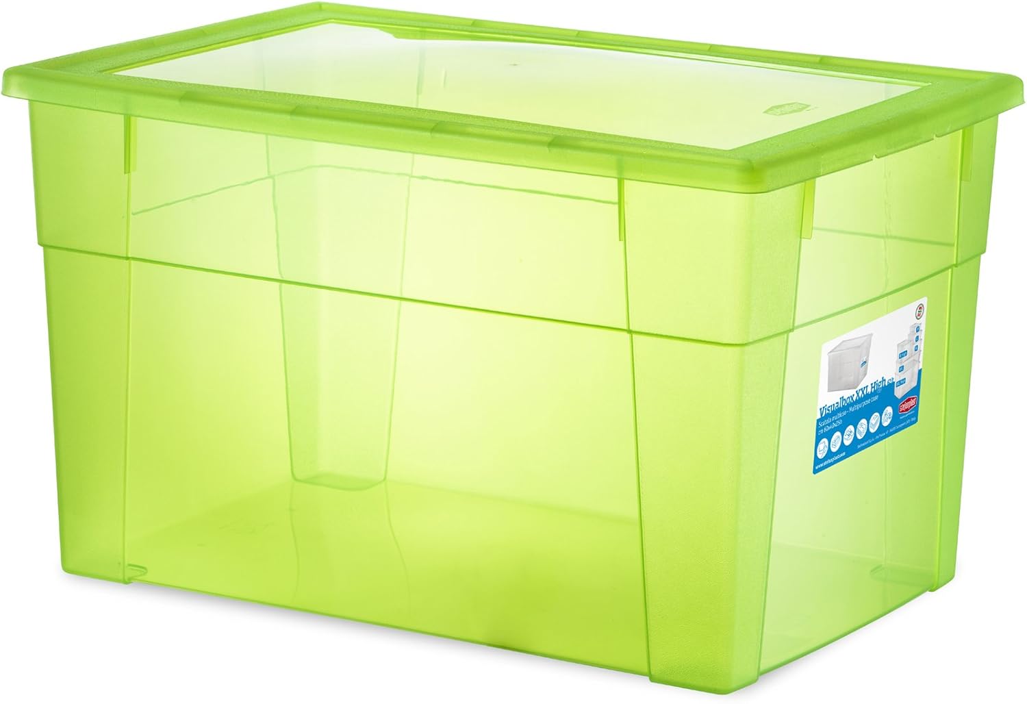 Stefanplast Visualbox - Caja de Almacenamiento (plástico), Transparente: Amazon.es: Hogar