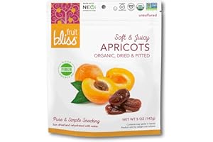 FRUIT BLISS Turkish Apricots, Organic 5 Ounces (Case of 6)