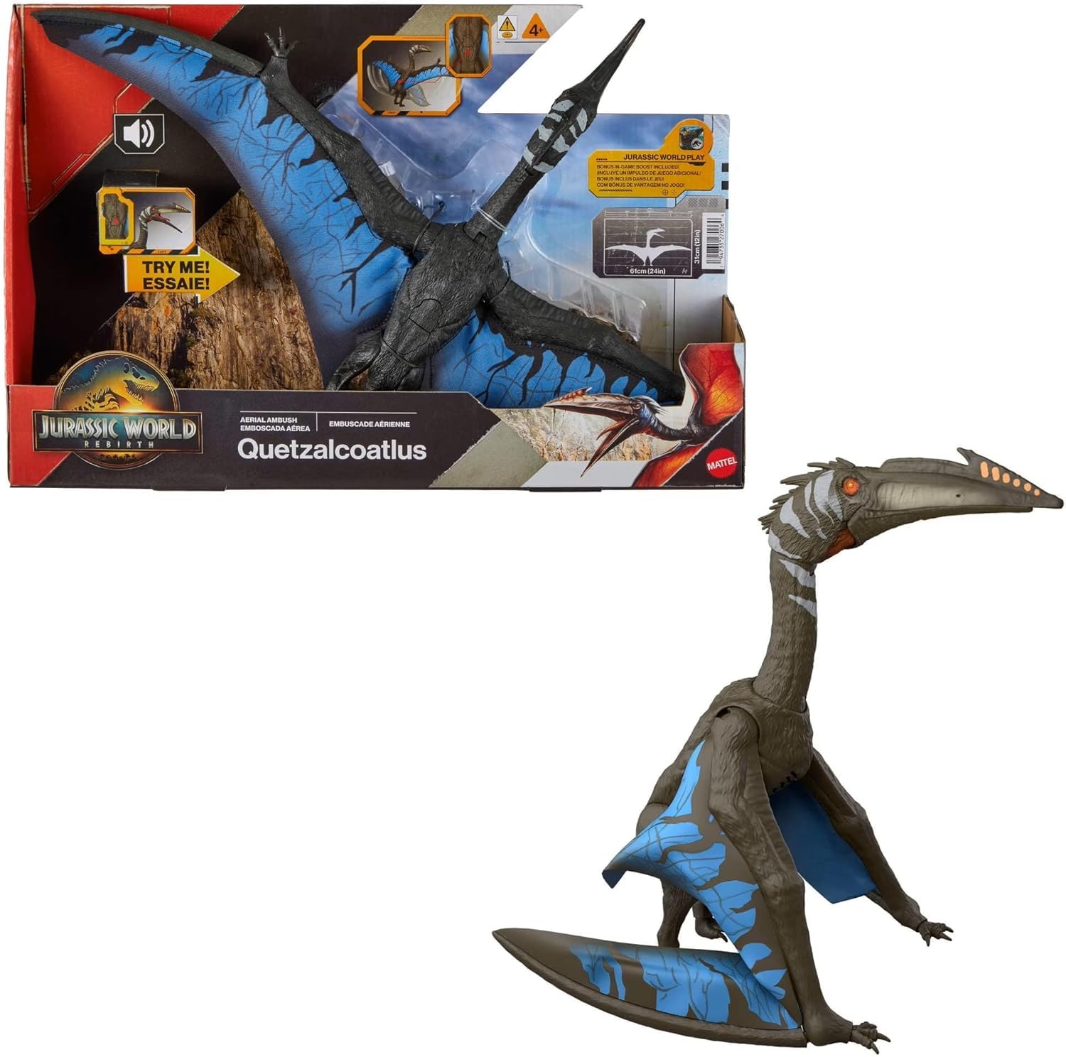 MAGNETOE Jurassic Rebirth Aerial Ambush Giant Pterosaur Quetzalcoatlus, Cretaceous Era