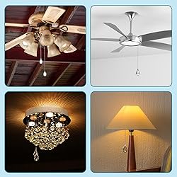 2PCS Ceiling Fan Pull Chains, Premium Fan Pull