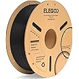 ELEGOO PLA+ Filament 1.75mm Black 1KG, PLA Plus 3D Printer Filament, Dimensional Accuracy +/- 0.02 mm, Tough & High Strength,