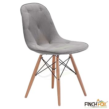 Finch Fox Dining Cushioned Chair (Grey)